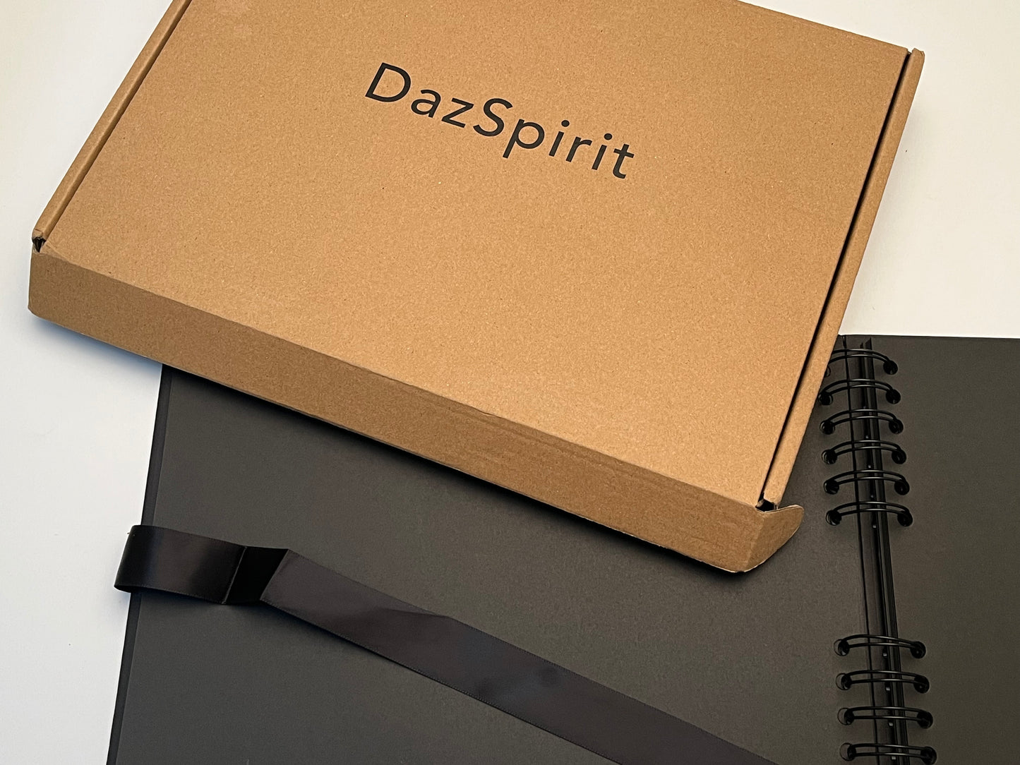 DazSpirit Customizable Scrapbook Photo Album with 12 Metallic Marker Pens, 80 Pages of Black Cardboard with Sturdy Hard Cover and Rust-Free Binding, Special Customizable Gift for Your Loved Ones